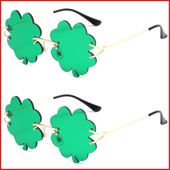 Festive Shamrock Sunglasses St Patrick\'s Day Costume Accessory Eyewear main image 6